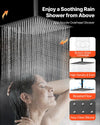 Vevor Shower Faucet Set 16" Ceiling Rainfall with 6 Body Jets and Handheld Spray New