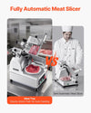 Vevor Deli Food Slicer 12" Steel Blade 550W with Built-in Sharpener New