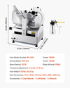 Vevor Deli Food Slicer 12" Steel Blade 550W with Built-in Sharpener New