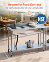 Vevor Utility Sink 47 x 19.7 in. with Right Drainboard Stainless Steel New
