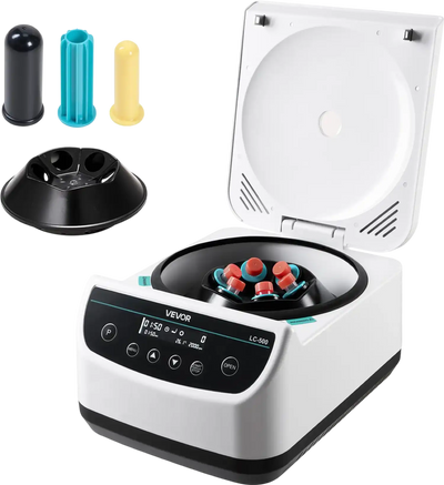 Vevor Centrifuge Machine 500-4000 RPM with Timer 2/5/10/15/50ml Tube Capacity New