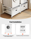 Vevor Laundry Pedestal 29" x 29" Washer Dryer Stand with Pull-Out Storage New