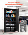 Vevor Metal Storage Cabinet 68.9 in. with 4 Adjustable Shelves Lockable New