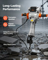 Vevor Demolition Jack Hammer with Trolley 4 Chisels 1650 BPM 2100W New
