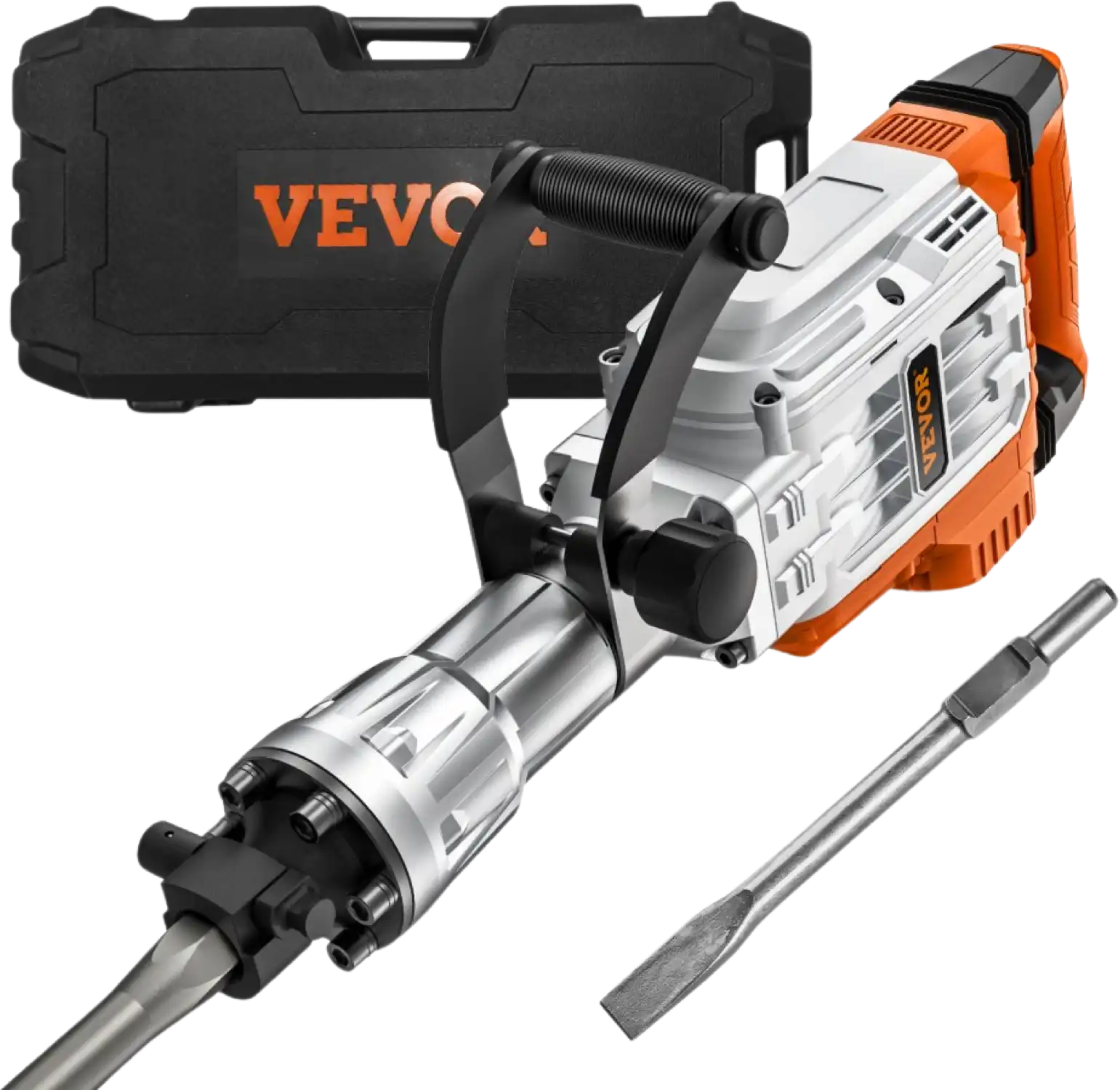Vevor Demolition Jack Hammer Concrete Breaker 3500W Electric 2 Chisel Bits New