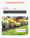 Vevor Landscape Edging Galvanized Steel 40 x 6 in. 30-Pack with Mounting Clips New
