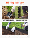 Vevor Landscape Edging Galvanized Steel 40 x 6 in. 30-Pack with Mounting Clips New
