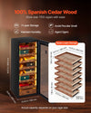 Vevor Electric Humidor Cabinet with Temp Control 7 Layers 1700 Cigar Capacity New