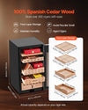 Vevor Electric Cigar Humidor Cabinet with Compressor Cooling Temp Control 450 Capacity New