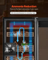 Vevor Electric Cigar Humidor Cabinet with Compressor Cooling Temp Control 450 Capacity New