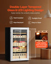 Vevor Electric Cigar Humidor Cabinet with Compressor Cooling Temp Control 450 Capacity New