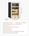 Vevor Electric Cigar Humidor Cabinet with Compressor Cooling Temp Control 450 Capacity New