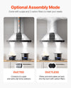 Vevor Range Hood Ceiling Mounted 800 CFM with Gesture & Touch Control New