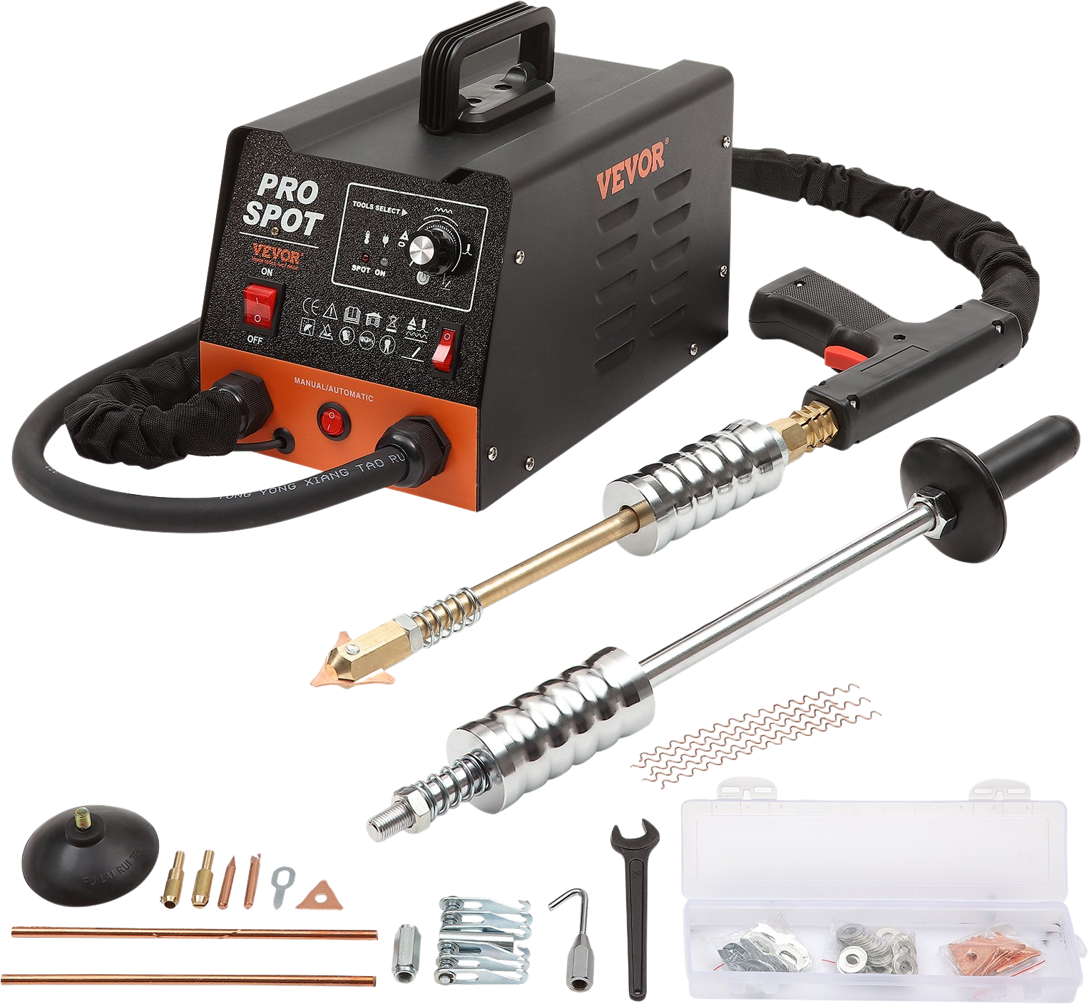 Vevor Stud Welder Dent Repair Kit 3000W Dent Puller with 6 Welding Modes and Accessories New