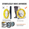 Vevor Fish Tape Puller Fiberglass Wire Cable Runner 5/16" 656 ft. with Reel Stand New