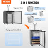Vevor Beer Kegerator Dual Tap Draft Dispenser Full Size Keg Refrigerator New