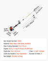Vevor Pole Saw 33CC 2-Stroke Gas Powered 8 in. Cutting Bar 6.7-11.6 ft. Extendable New