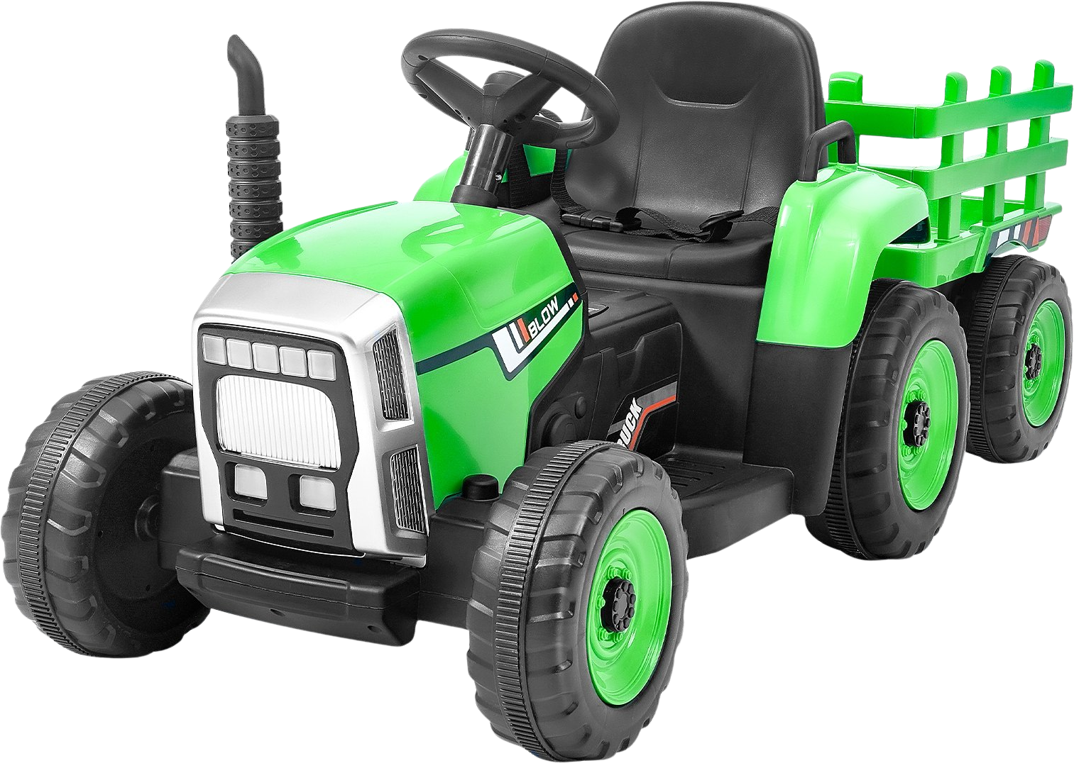 Vevor Kids Ride On Tractor 12V Electric Toy with Trailer Remote Control New