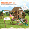 Vevor Wooden Swing Set 9-In-1 Outdoor Playground Set with Slide New