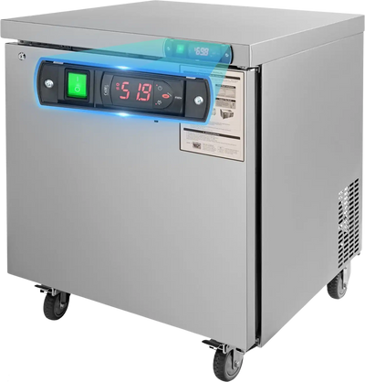 Vevor Commercial Refrigerator 7.4 Cu. Ft. Single Door Worktop Prep Station with Lock New