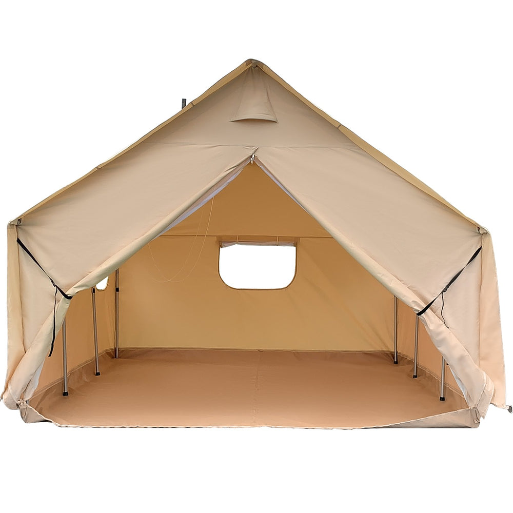 Vevor Canvas Tent 12' x 14' with PVC Storm Flap and Stove Hole for 8-10 People New