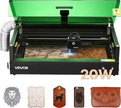 Vevor Laser Engraver 20W with Enclosure Camera 19.7