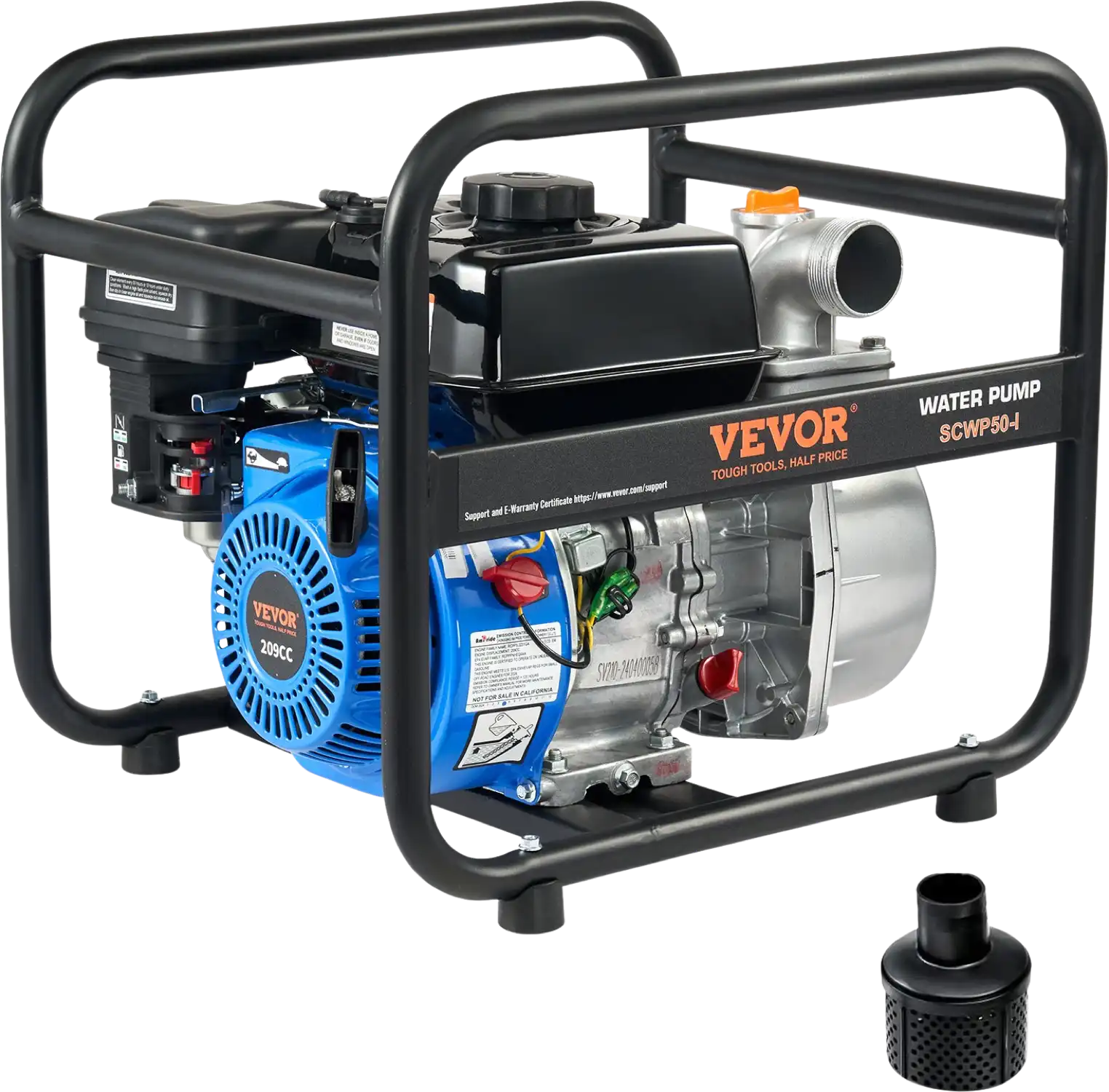 Vevor Water Transfer Pump Gas Engine Powered 2