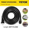Vevor Generator Extension Cord 50 Ft. 50 Amp N14-50P & SS2-50R & CS6364 Twist Lock Connectors New