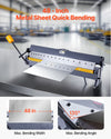 Vevor Box and Pan Brake 48" Sheet Metal Bender 16-Gauge Capacity with 16 Fingers 0-135° New