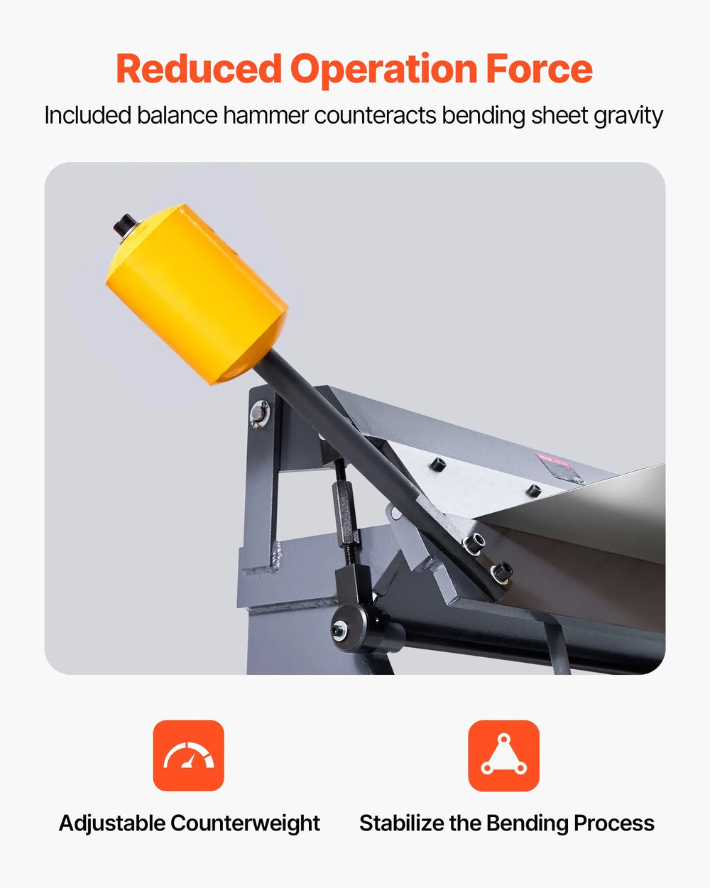 Vevor Box and Pan Brake 24" Sheet Metal Bender with 5 Fingers 0-135° Adjustable New