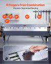 Vevor Box and Pan Brake 36" Sheet Metal Bender with 6 Fingers 0-135° Adjustable New