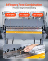 Vevor Box and Pan Brake 48" Sheet Metal Bender 12-Gauge Capacity with 8 Fingers 0-135° New