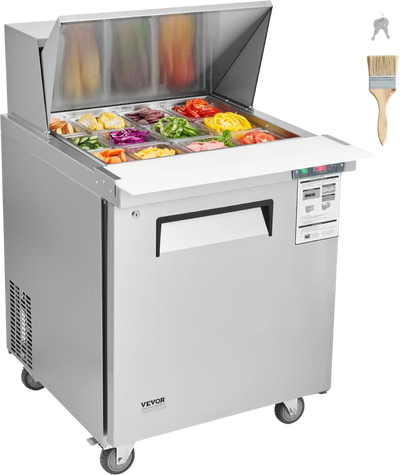 Vevor Commercial Refrigerated Prep Table 28