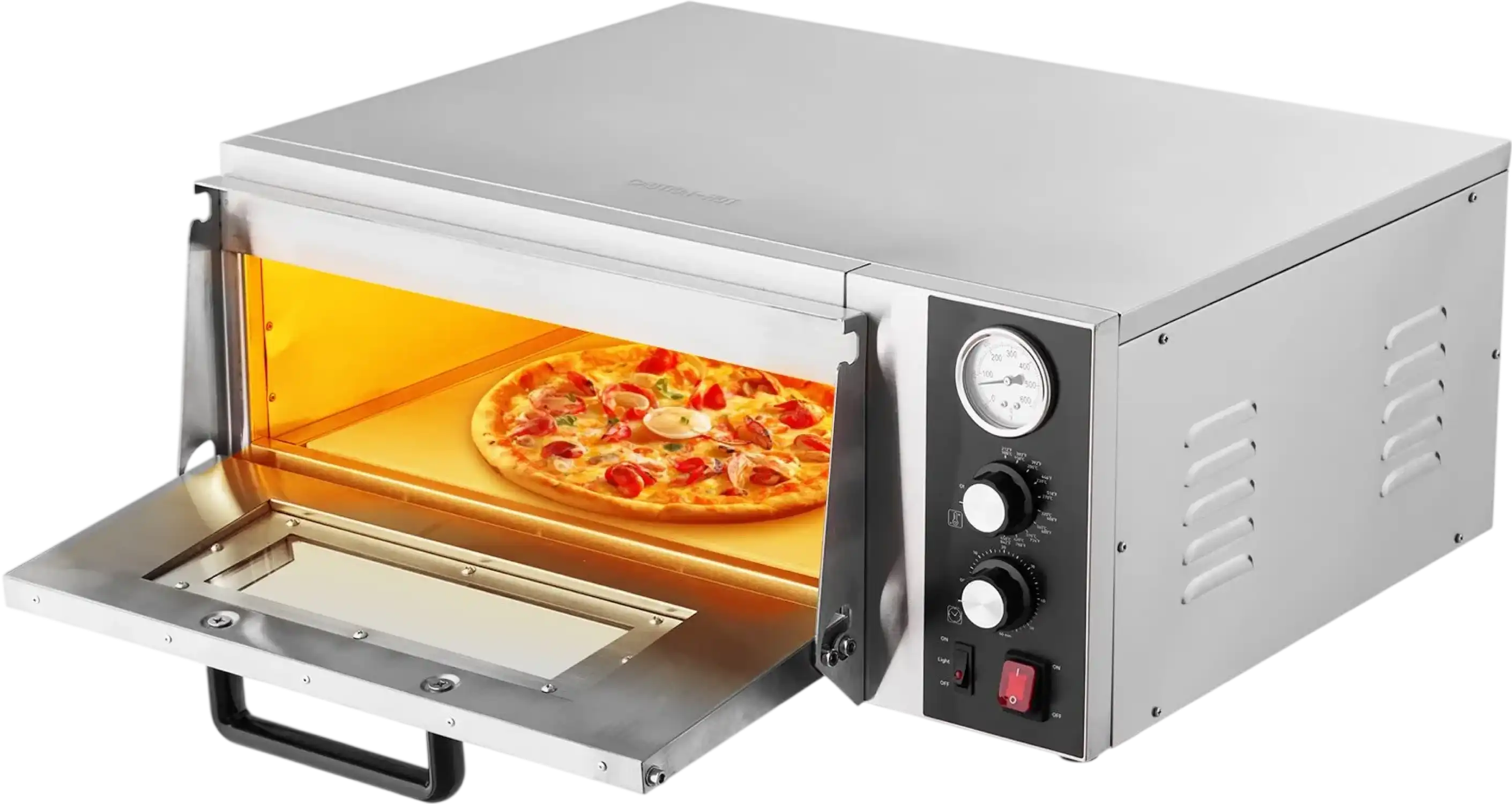 Vevor Electric Pizza Oven 18-Inch Single Deck 842°F Max Temp 1740W New