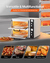 Vevor Electric Pizza Oven 18" Double-Deck with Independent Upper Lower Temp Control New
