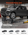 Vevor Portable Car Lift Pneumatic Ramp Jack 5 Ton Capacity 12.6" Max Height New