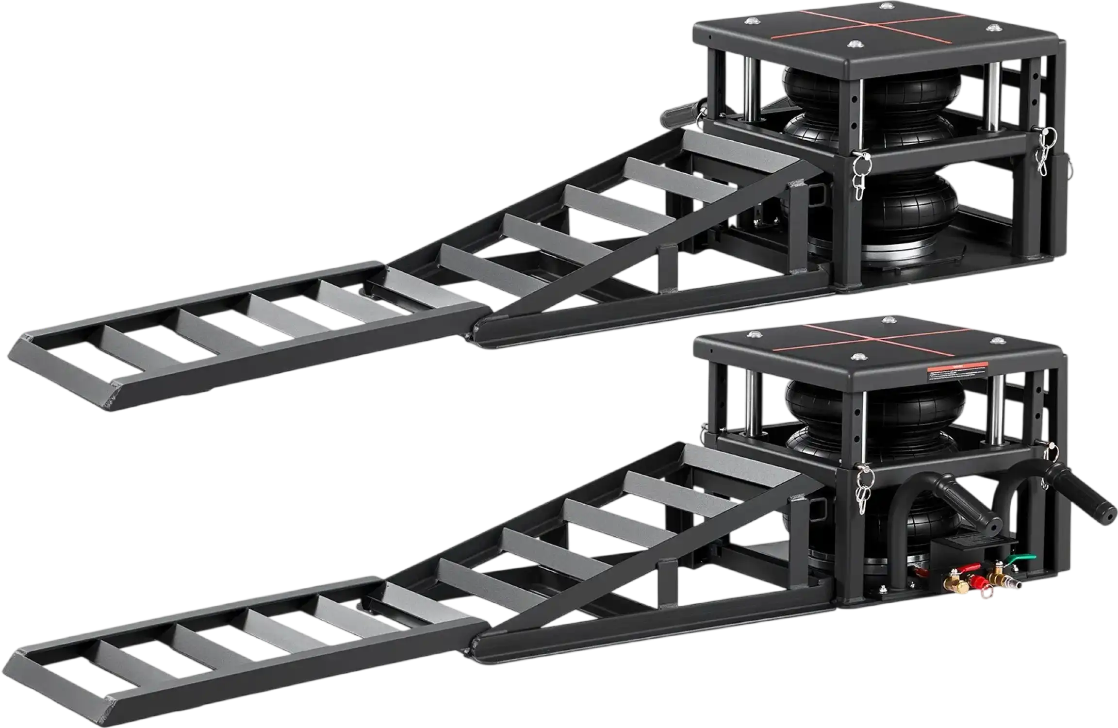 Vevor Portable Car Lift Pneumatic Ramp Jack 5 Ton Capacity 12.6