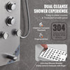 Vevor Shower Panel System with Overhead Rainfall Waterfall & Tub Spout Stainless Steel New
