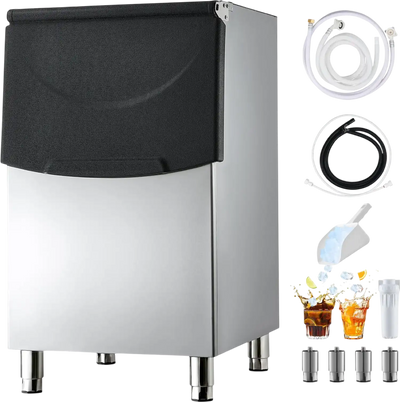 Vevor Commercial Ice Maker Storage Bin 250 lb. Capacity Stainless Steel New