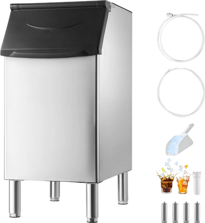 Vevor Commercial Ice Storage Bin 300 lbs Capacity Stainless Steel New