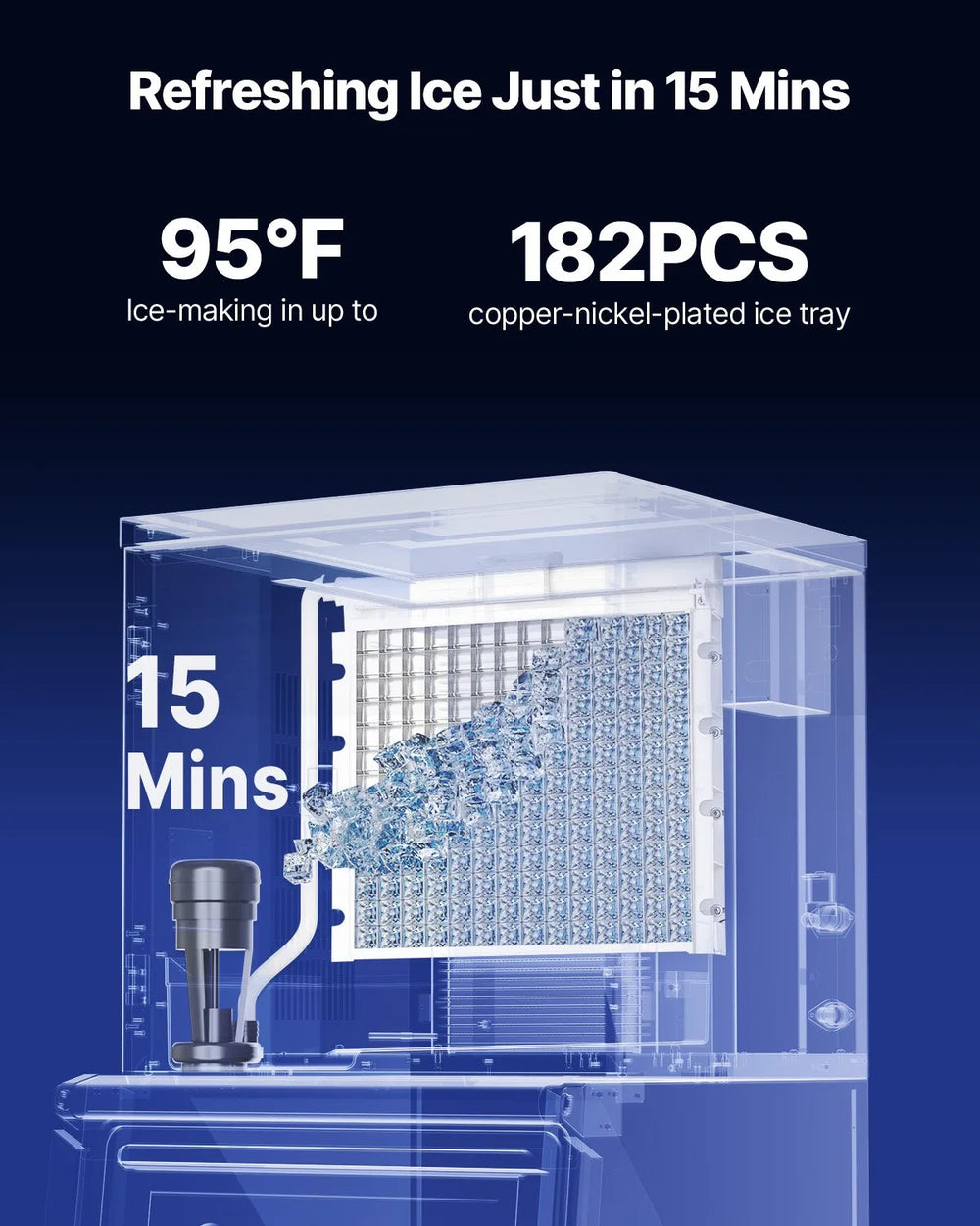 Vevor Commercial Ice Maker Machine 400 lbs/Day Head Unit Only New