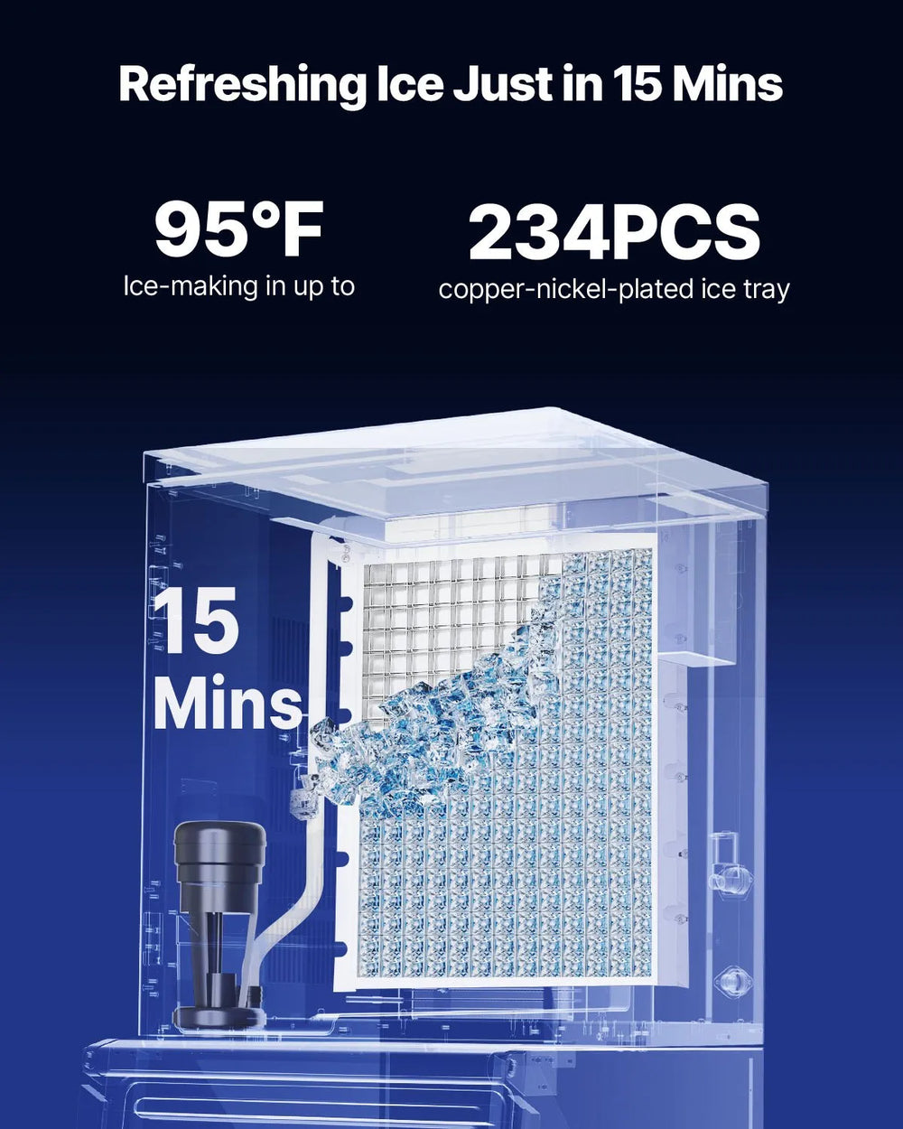 Vevor Commercial Ice Maker Head Unit 800 lbs/Day Self-Cleaning Scheduled Ice-Making New