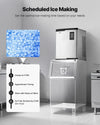 Vevor Commercial Ice Maker Head Unit 800 lbs/Day Self-Cleaning Scheduled Ice-Making New