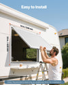 Vevor Concession Window 53 x 33 in. with Awning Door Aluminum Frame New