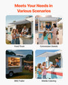 Vevor Concession Window 53 x 33 in. with Awning Door Aluminum Frame New