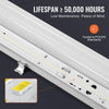 Vevor LED Vapor-Tight Light Fixture 4FT 60 Watt 7400LM 5000K IP65 Waterproof 4-Pack New