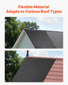 Vevor Rubber Roofing Roll Waterproof Membrane 1.14mm Thick 20 x 25 Ft. New