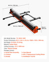 Vevor Manual Tile Cutter 47.2 in. with Precision Alignment Guide Swivel Wheels New