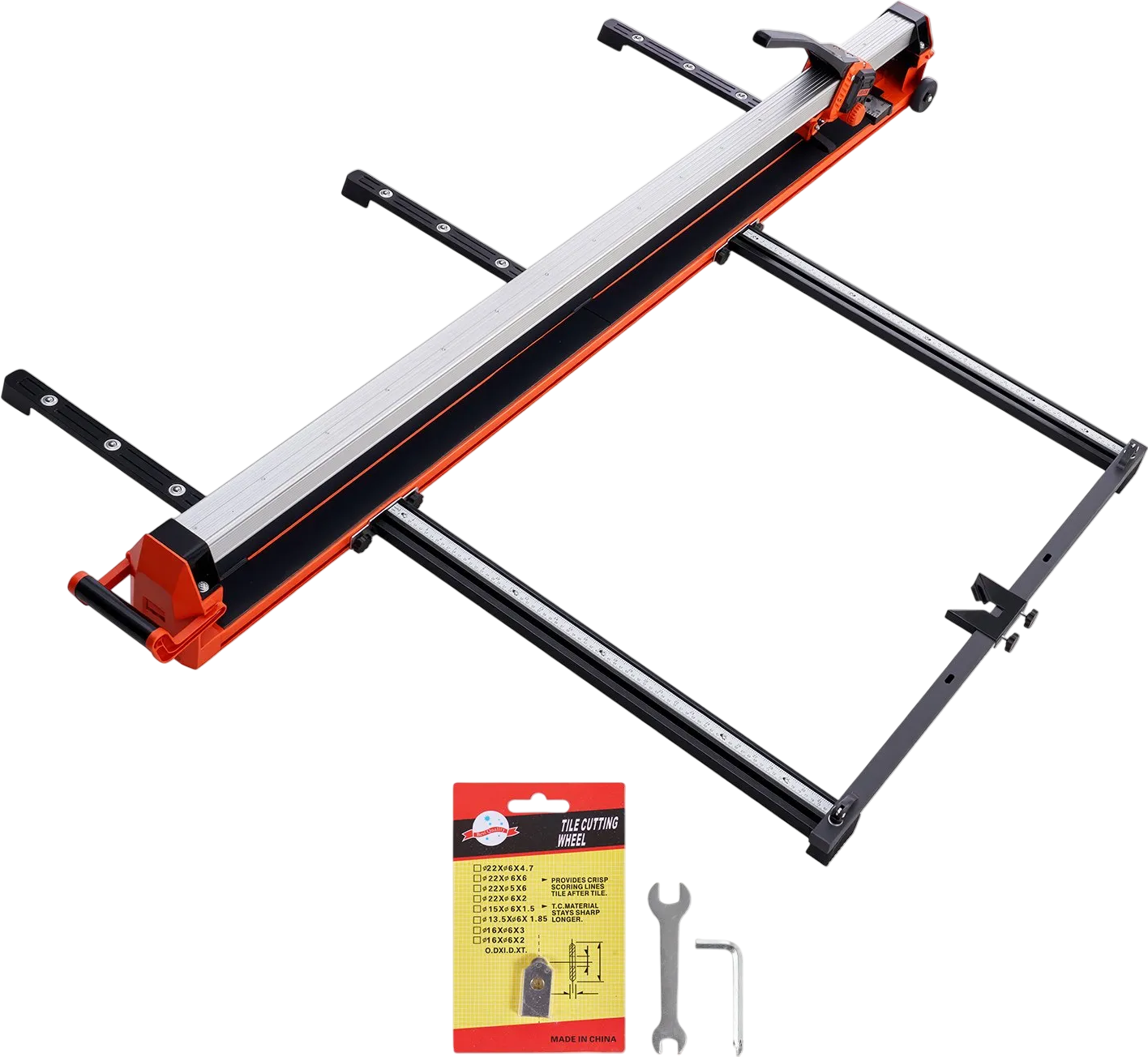 Vevor Manual Tile Cutter 63 in. with Precision Alignment Guide Swivel Wheels New