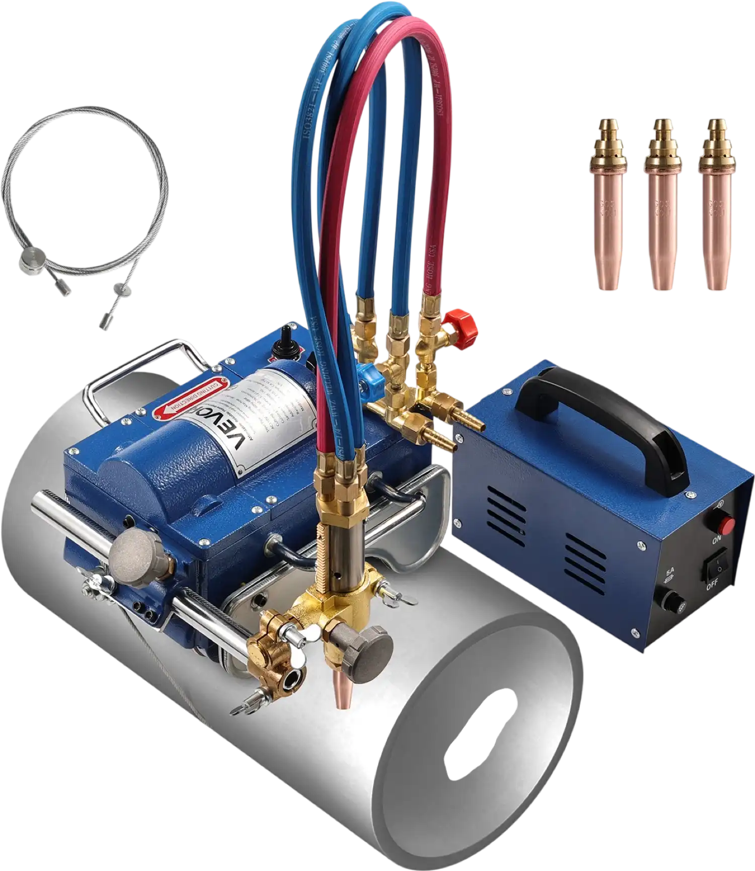 Vevor Electromagnetic Pipe Cutter Beveler Propane 2-30 in/min 110V New